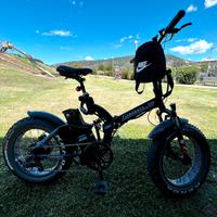 Fat Bike Elettrica Pieghevole Argento Bimax