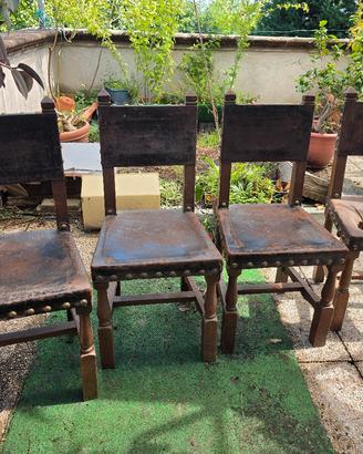 Set 4 Sedie d'epoca  stile Fratino 