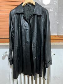 Giacca vintage in vera pelle da donna