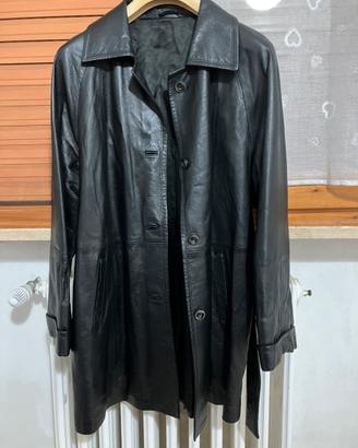 Giacca vintage in vera pelle da donna