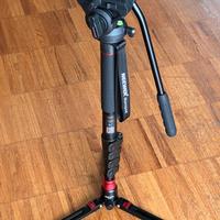 Monopiede con testa fluida per videocamera