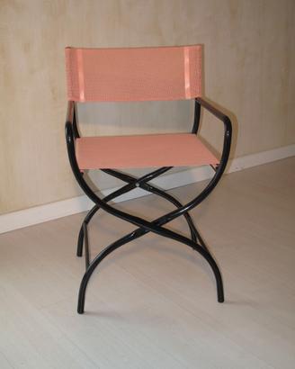 sedia regista rosa