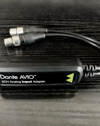 Dante AVIO 2 Canali Analog Input Adapter 2x0