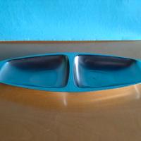 Vassoio vintage Alfra Alessi in acciaio inox