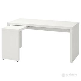 due scrivanie malm Ikea bianca