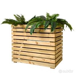 Fioriera Flora 83X31X H 70 Cm in legno autoclavato