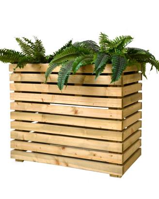 Fioriera Flora 83X31X H 70 Cm in legno autoclavato