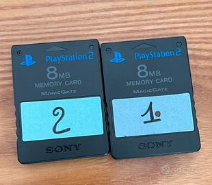 PS2 giochi + memory card