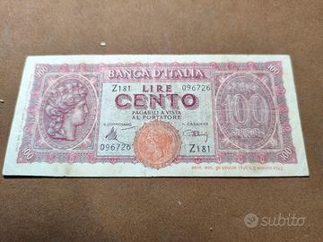 100 lire turrita1944