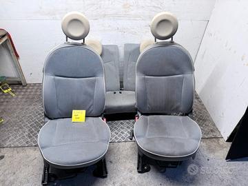 Tappezzeria Sedili Fiat 500 3 Porte Tessuto Chiaro