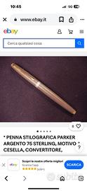 Penna parker argento 925