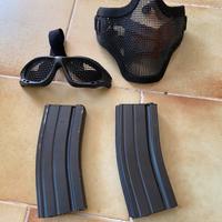 Pettorina e protezioni volto softair