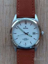 FESTINA orologio datario impermeabile 2 cinturini