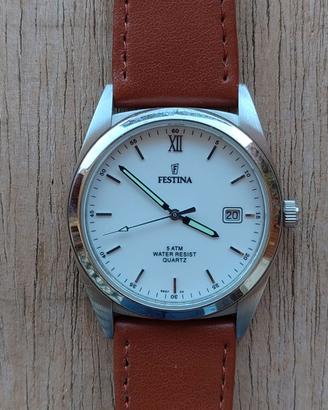 FESTINA orologio datario impermeabile 2 cinturini