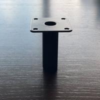 Piedini in metallo nero opaco H8 Cm per mobili