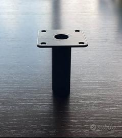 Piedini in metallo nero opaco H8 Cm per mobili