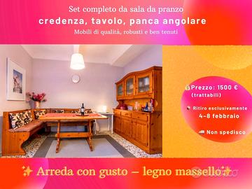 Set completo in legno massello