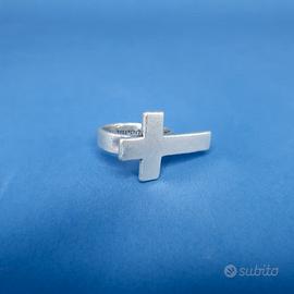 ANELLO "PIETRO FERRANTE" CROCE COLOR ARGENTO