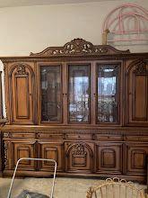 Mobile da sala barocco in legno massiccio
