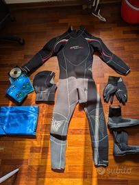 Muta subacquea Mares da uomo 5mm in neoprene.