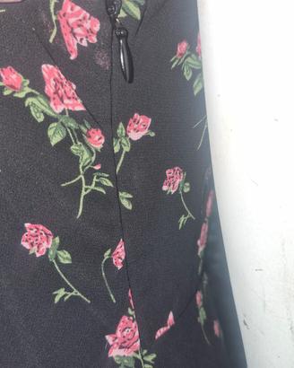 abito longuette vintage a fiori