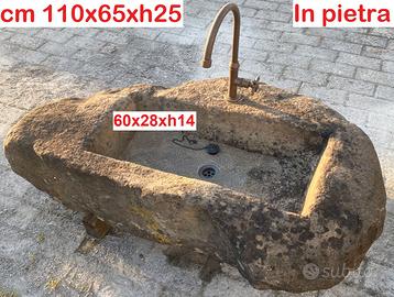 Lavello in pietra di recupero – pezzo unico