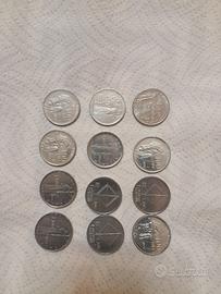 serie monete  100lire  dal 1956 al 1981