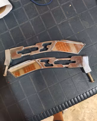 coppia specchietti cromati moto 