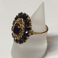 Stupendo anello oro750 e granati