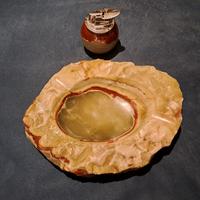 Posacenere e accendino in onice anni '60