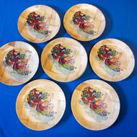Da collezione, set 12 piatti in bamboo giapponesi