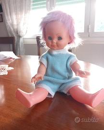 Bambola capelli rosa vintage Migliorati