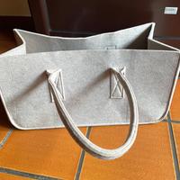 Borsa porta legna in feltro