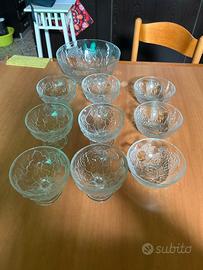 Servizio cristallo gelato/macedonia 10pz.