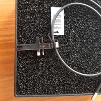 croce in acciaio con girocollo in caucciu'