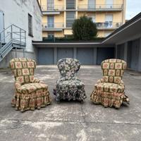 3 poltroncine vintage (vendibili separatamente)