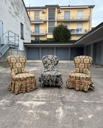 3 poltroncine vintage (vendibili separatamente)