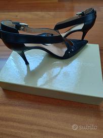 Sandali neri in pelle SERGIO ROSSI