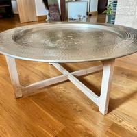 Tavolo basso divano tavolo caffè rotondo metallo