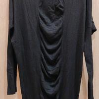 Abito lungo nero donna inverno Nuna Lie.