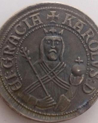 Carlo IV re di Boemia medaglia bronzo g 54,70 Ø 42