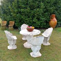 tavolo in cemento da giardino 