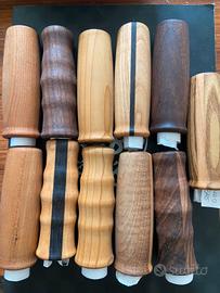 Manopole in legno per biciclette d'epoca