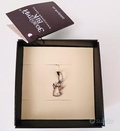 Medaglia Angelo Oro Bianco 14 kt Ciondolo Comunion