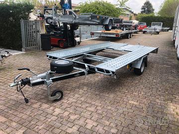 Rimorchio trasporto auto mono asse