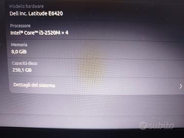 portatile Dell Latitude E6420