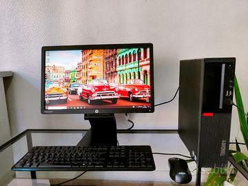 POSTAZIONE COMPLETA PC + MONITOR +TASTIERA E MOUSE