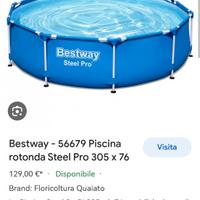 Bestway Piscina Steel Pro 305x76 cm NUOVA