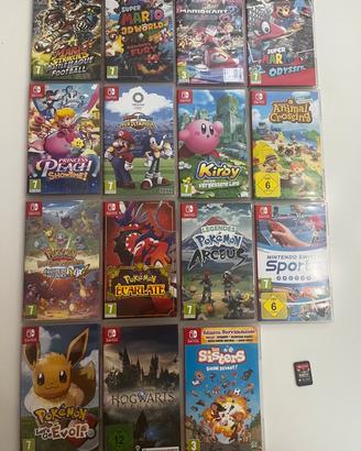 Giochi switch mario pokemon ecc