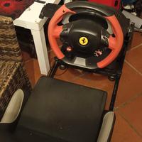 Sedia gaming con volante Ferrari